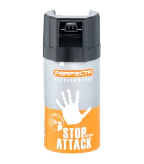 Bombe lacrymogene STOP ATTACK POIVRE 40ML PERFECTA