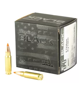25 balles Cal.5,7x28 40grs V-MAX Black HORNADY