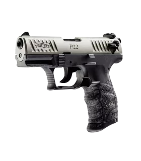 Pistolet P22Q Nickel Cal.22LR Canon 3.42" WALTHER 2