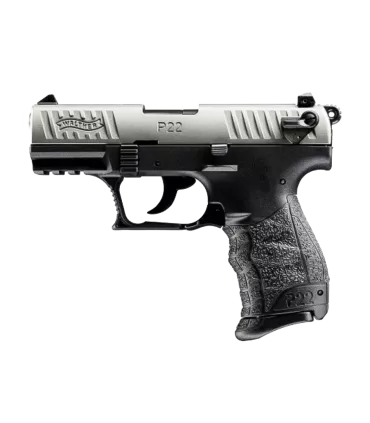 Pistolet P22Q Nickel Cal.22LR Canon 3.42" WALTHER