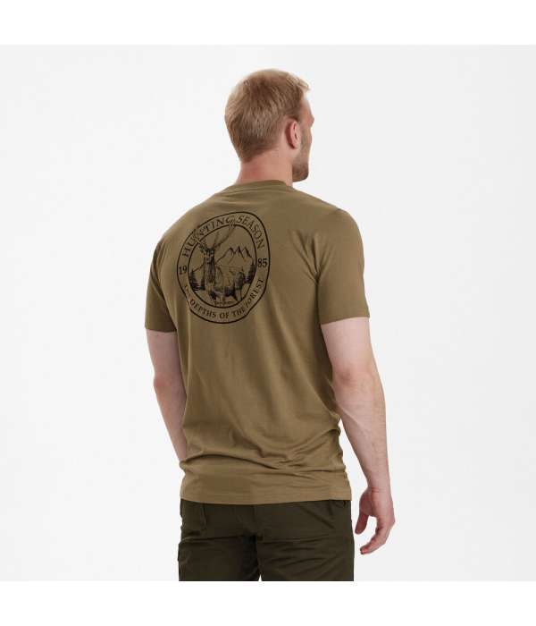 T-shirt Easton Beige |Deerhunter