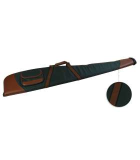 Etui carabine renforcé COUZAN 115cm Marron/Vert + Poche JANUEL