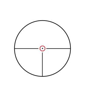 Lunette KONUSPRO M-30 1-4x24 ret. gravé Circle Dot lumineux rouge/bleu KONUS 2