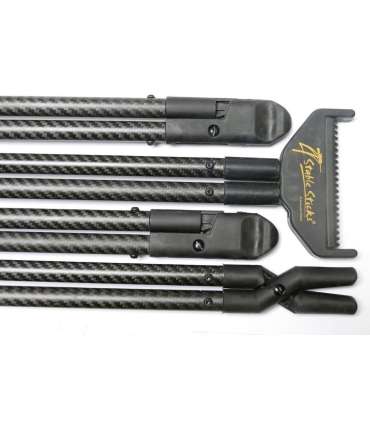 Canne BUSH ESSENTIAL carbone noire 4 STABLE STICKS
