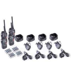 Pack de 4 Talkie walkie G9 PRO NOIR + Oreillettes MIDLAND