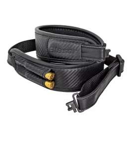 Bretelle Carbone et Cuir Noir BLASER