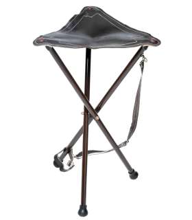 Trépied métal et cuir - 65 cm JANUEL