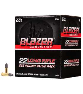525 balles BLAZER Cal.22Lr 38Grs Cci