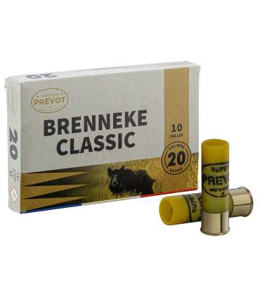 10 balles BRENNEKE Classic - Cal 20/70 PREVOT