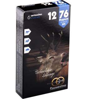 6 balles flèche Magnum pour fusil - Cal 12/76 SAUVESTRE
