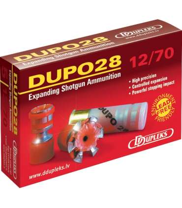 5 balles DUPO 28 Cal 12/70  D DUPLEKS