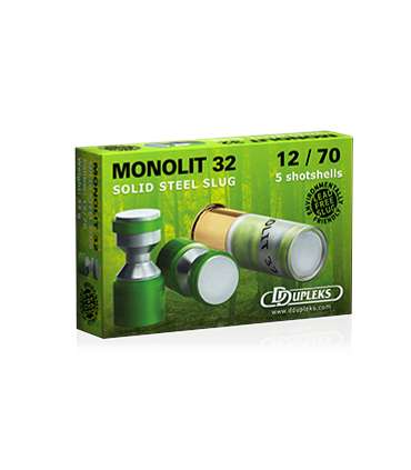 5 balles MONOLIT 32 Cal 12/70  D DUPLEKS