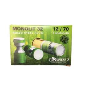 5 balles MONOLIT 32 Cal 12/70  D DUPLEKS