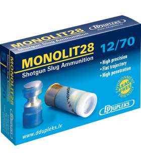 5 balles MONOLIT 28 Cal 12/70  D DUPLEKS