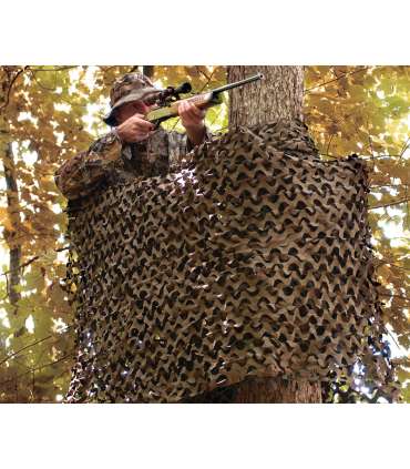 Filet de Camouflage Basic - 3m x 2,4m - Marron/Vert | CamoSystems