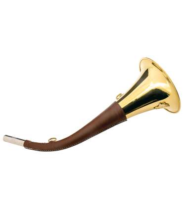 Cornes à pavillon en laiton gainée Cuir | Januel