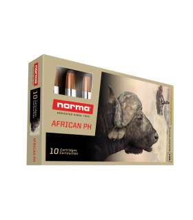 10 balles AFRICAN PH Cal. 450 RIGBY RIMLESS 550 GRS NORMA