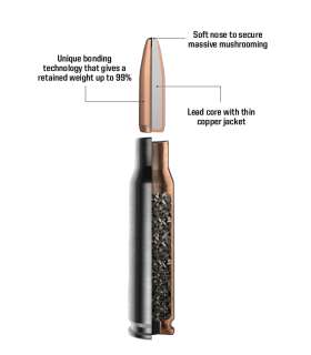 20 balles ORYX SILENCER Cal. 30-06 SPRG 180 GRS NORMA 2