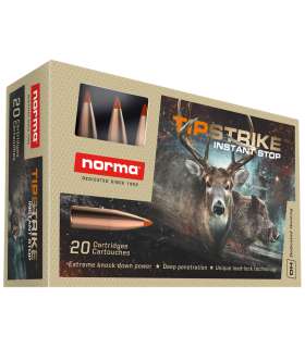 20 balles TIPSTRIKE Cal. 7X65R 160 GRS NORMA