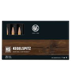 20 balles KS Cal. 6.5X68 127 GRS RWS