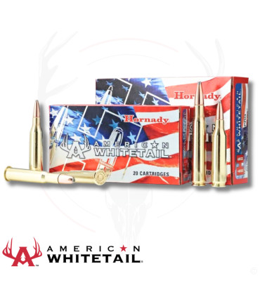 20 balles AMERICAN WHITETAIL 7MM REM MAG 154 Grs HORNADY