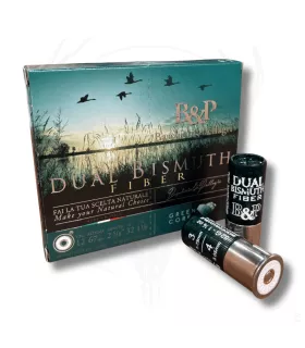 10 CARTOUCHES DUAL FIBER BISMUTH CAL.12 32GR BG PB9