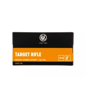 50 balles TARGET RIFLE 22LR 40GRS RWS