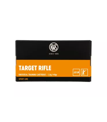 50 balles TARGET RIFLE 22LR 40GRS RWS