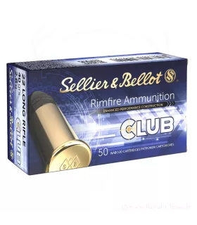 50 balles CLUB LRN Cal. 22LR 40GRS S